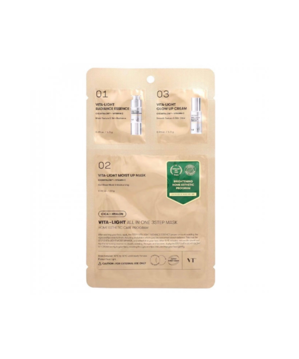 VT Cosmetics Vita-Light All In One 3 Step Mask veido kaukė