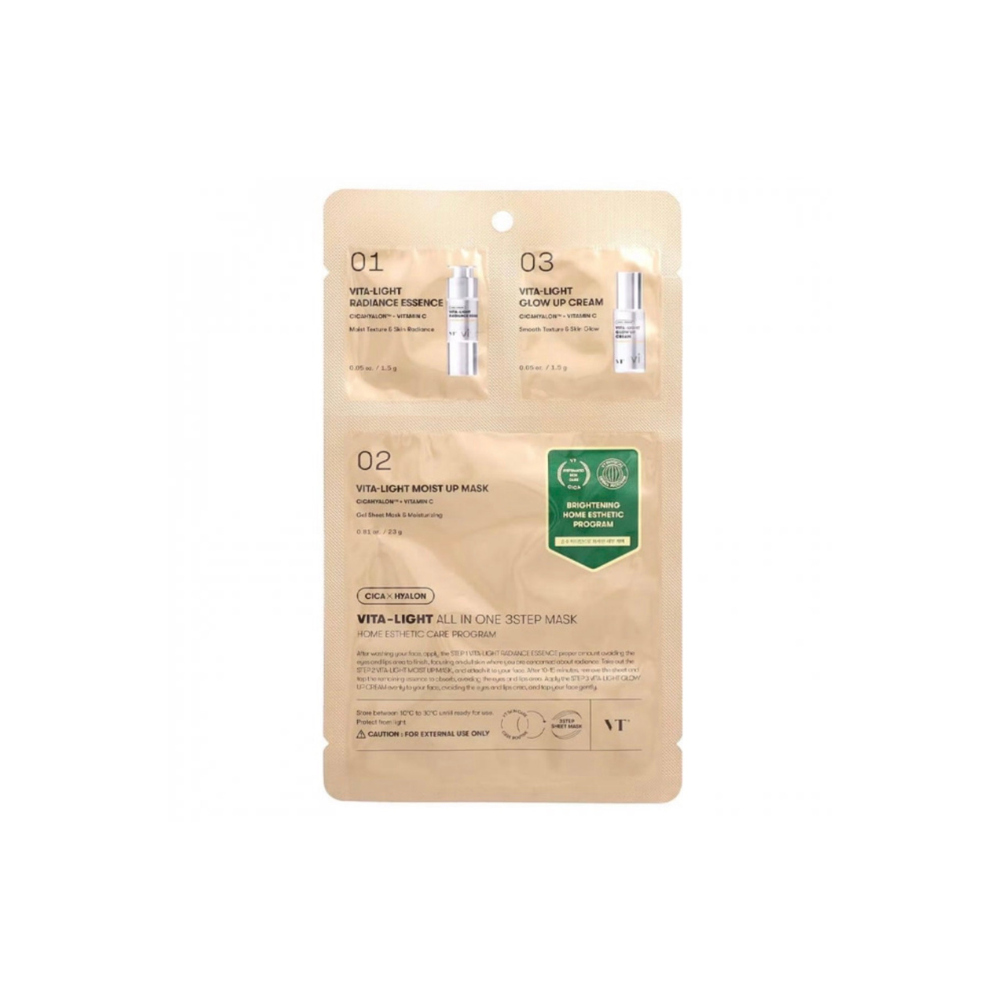 VT Cosmetics Vita-Light All In One 3 Step Mask veido kaukė