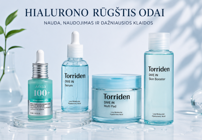 Hialurono rūgštis odai: nauda, naudojimas ir dažniausios klaidos